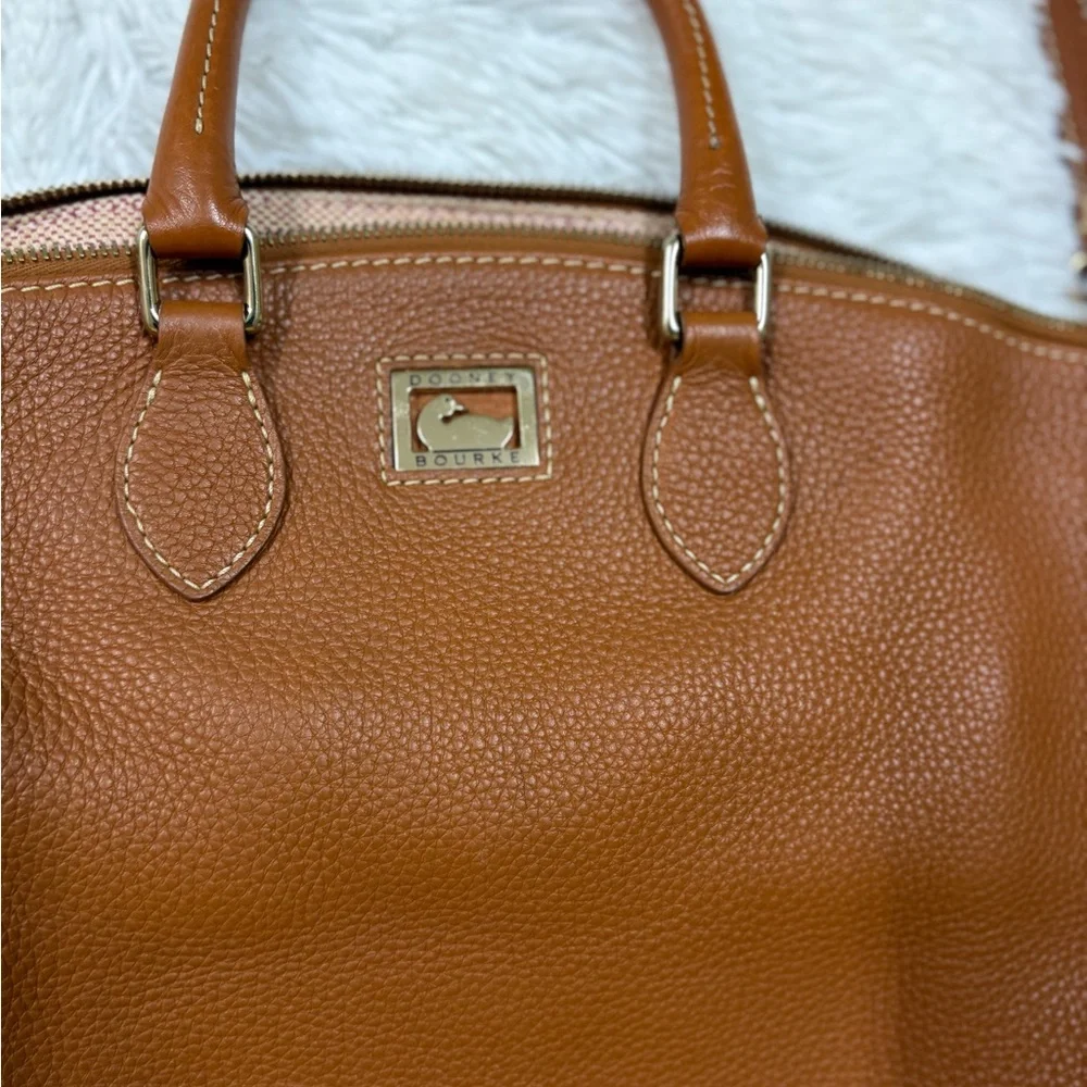 Dooney & Bourke Tan Leather Satchel